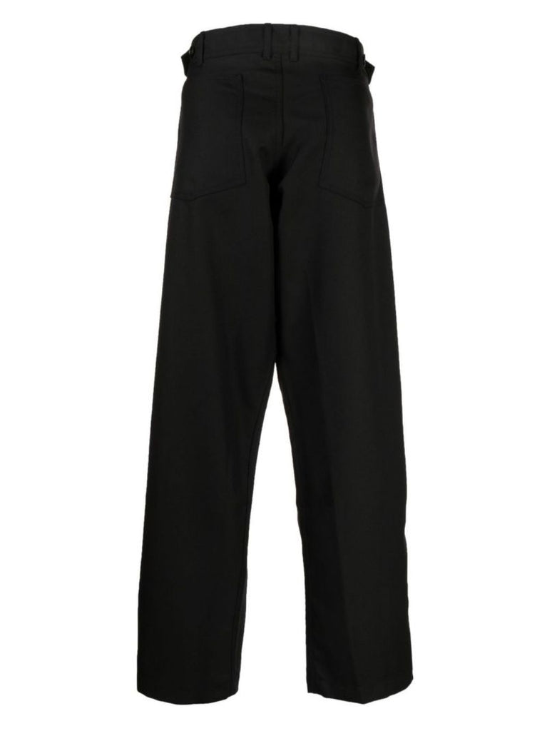 Black High Waist Wide-leg Trousers