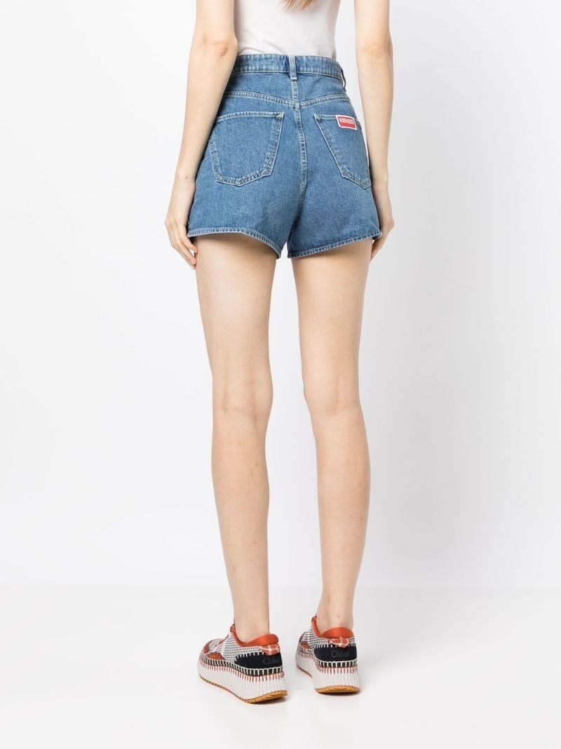 Blue Himawari Denim Shorts