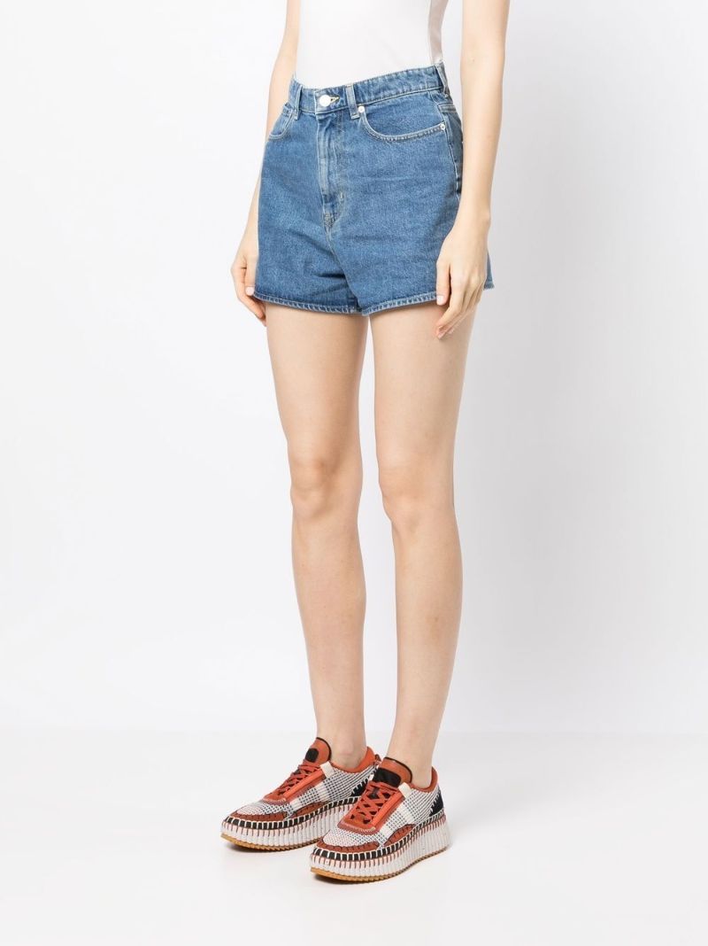 Blue Himawari Denim Shorts