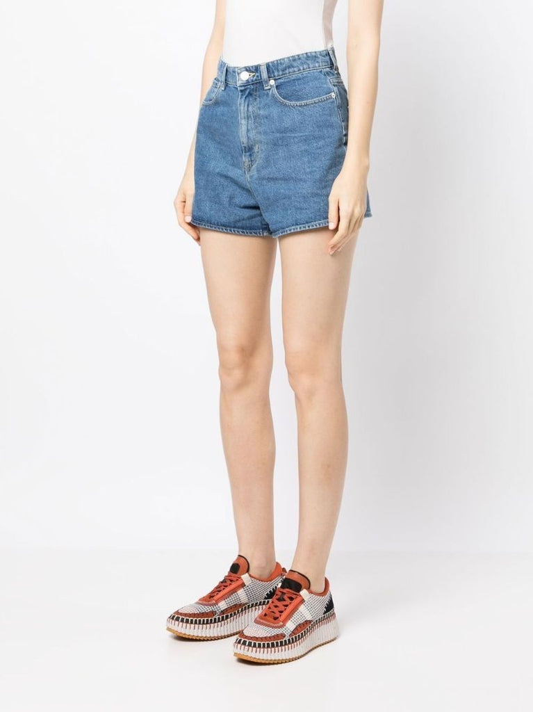Blue Himawari Denim Shorts