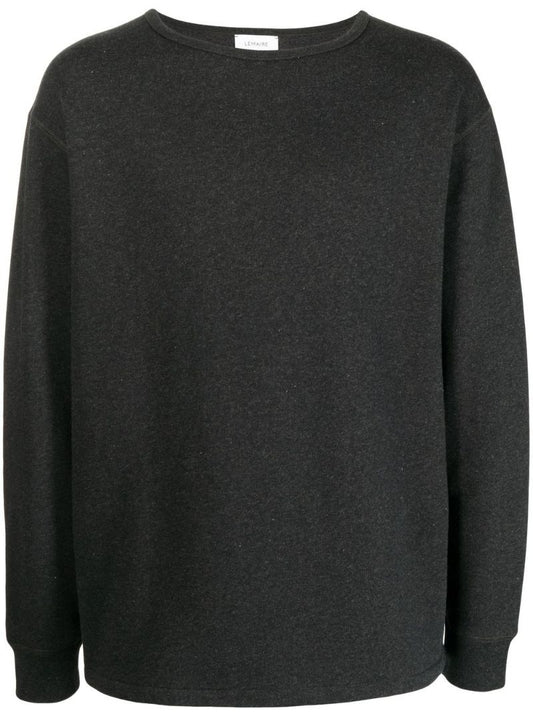Black Jersey Knit Sweater