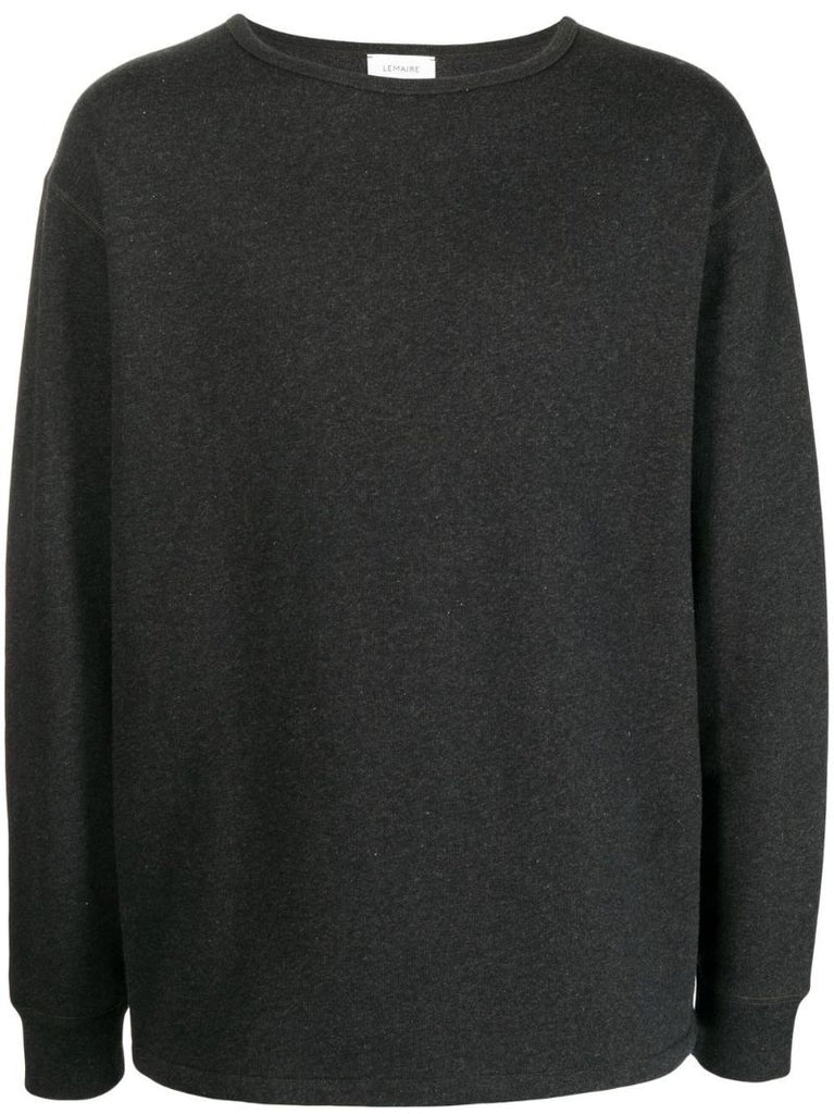 Black Jersey Knit Sweater