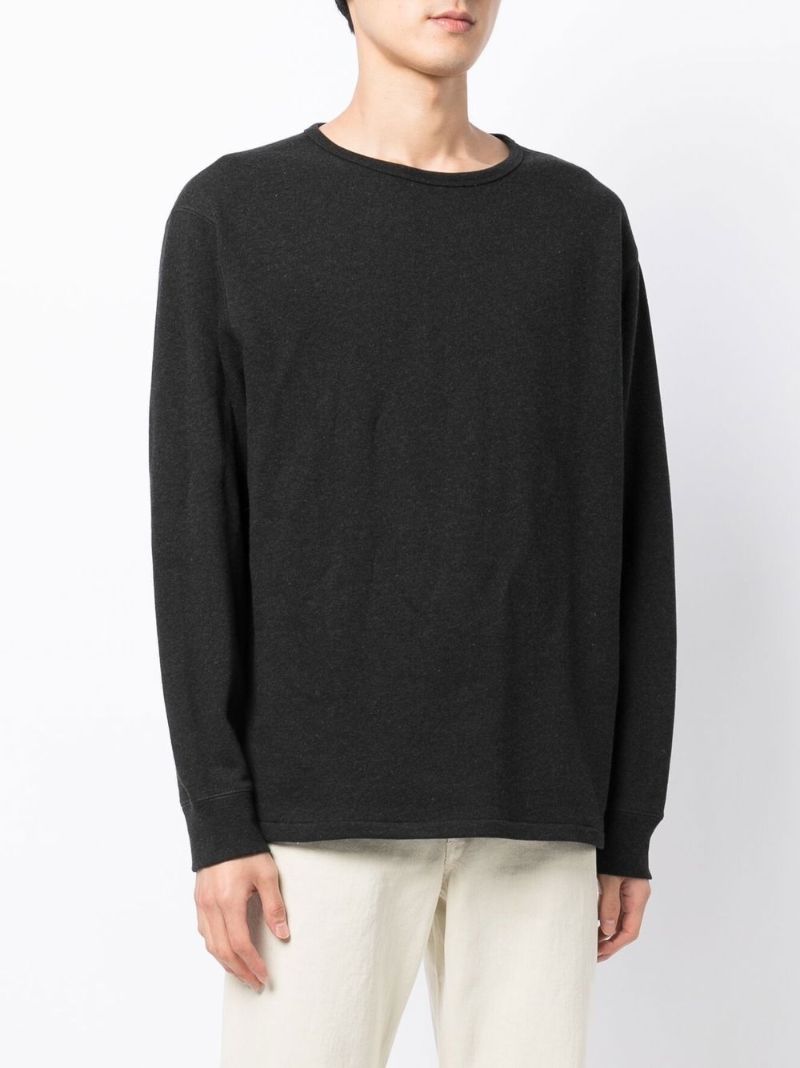Black Jersey Knit Sweater