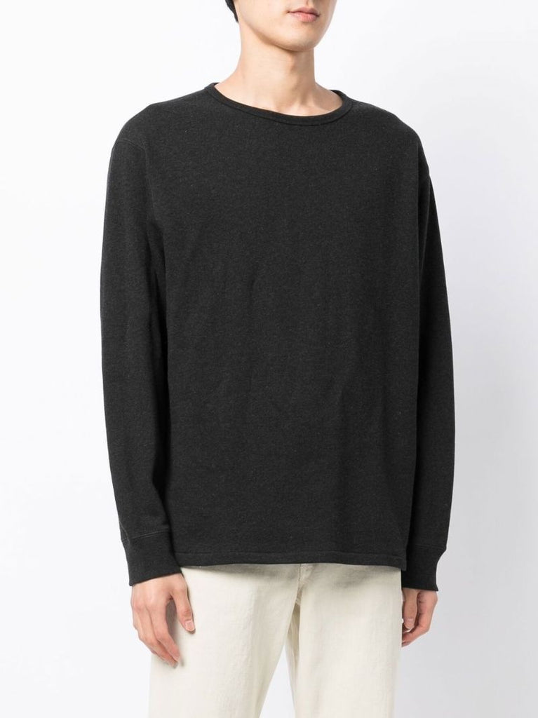 Black Jersey Knit Sweater