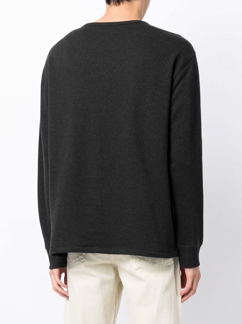 Black Jersey Knit Sweater