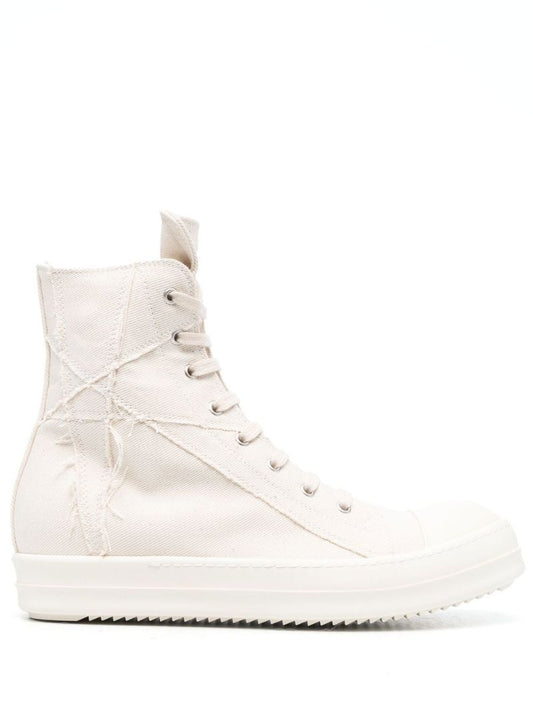 Neutral Penta High-top Cotton Sneakers