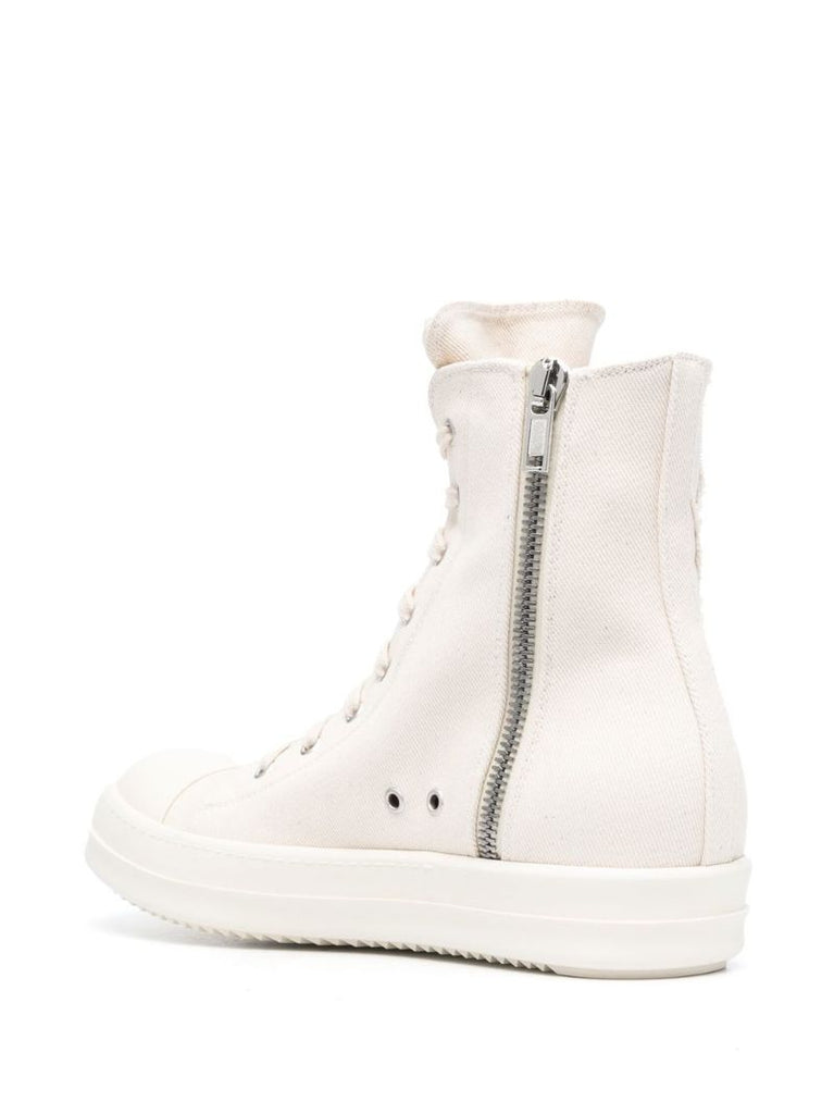 Neutral Penta High-top Cotton Sneakers
