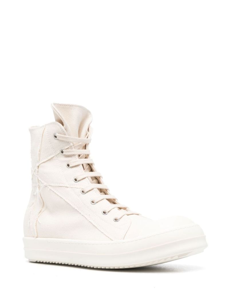 Neutral Penta High-top Cotton Sneakers
