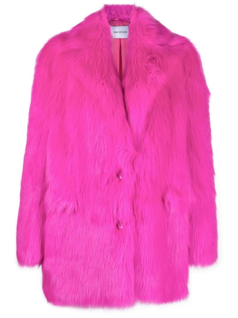 Pink Carter Faux Fur Blazer