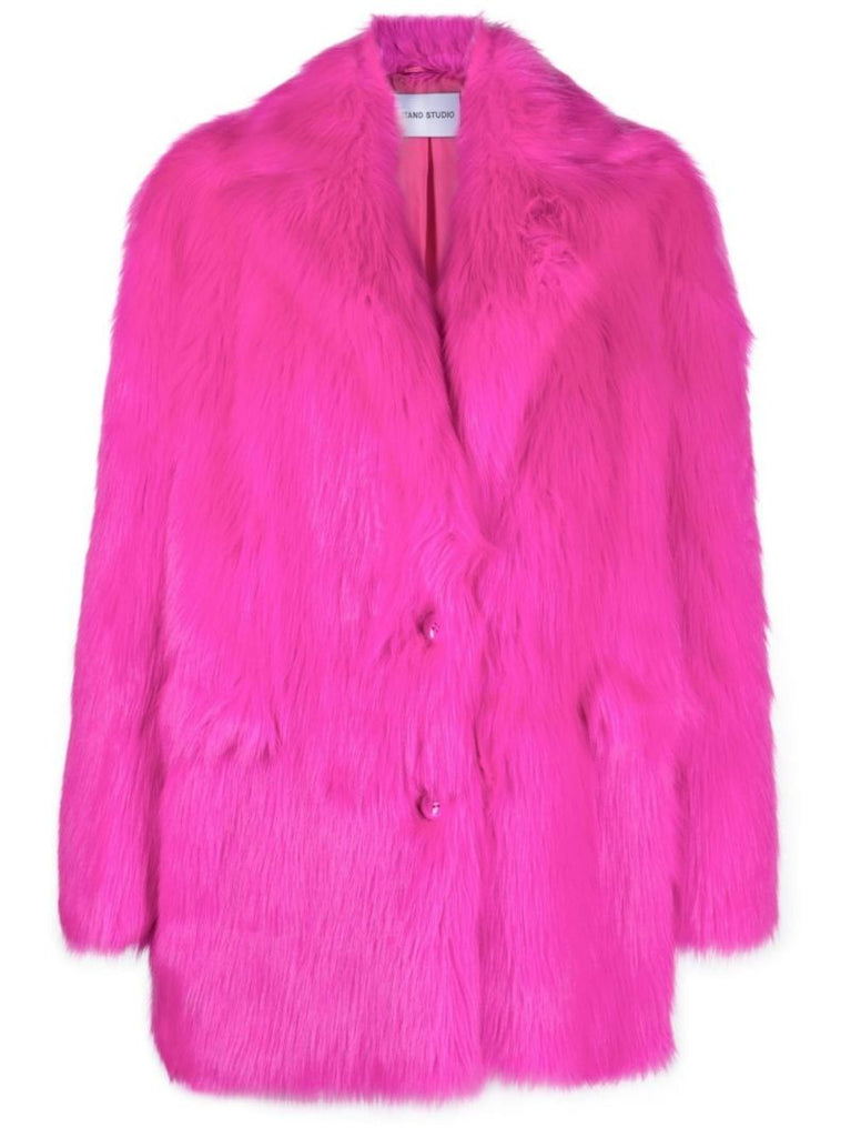 Pink Carter Faux Fur Blazer