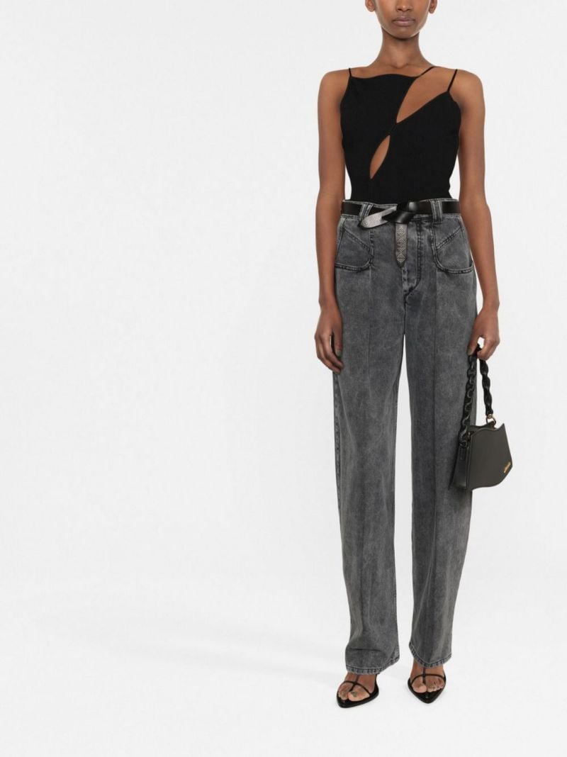 Black Vetea Wide-leg Jeans