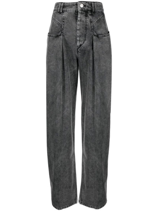 Black Vetea Wide-leg Jeans