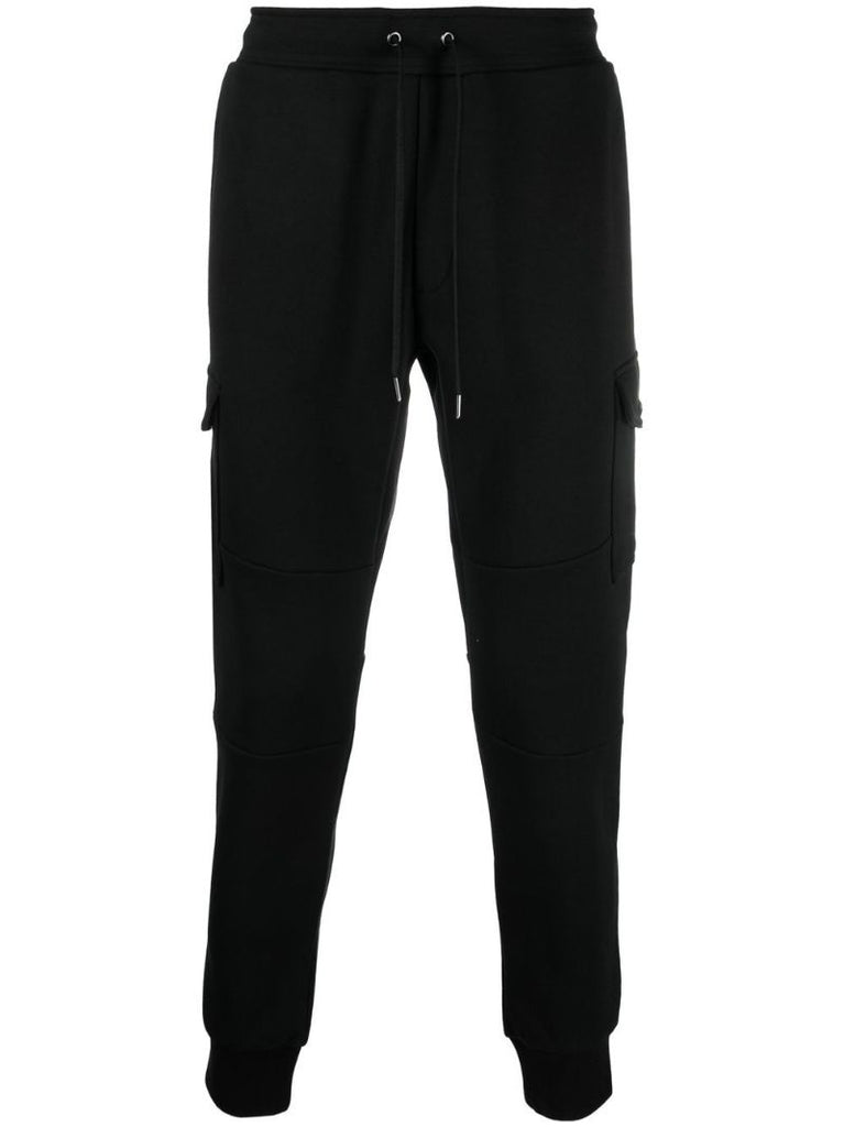 Black Cargo Track Pants