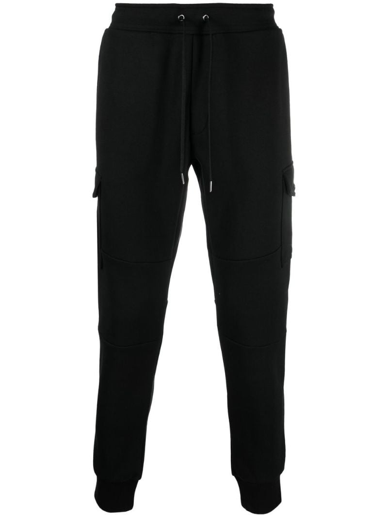 Black Cargo Track Pants