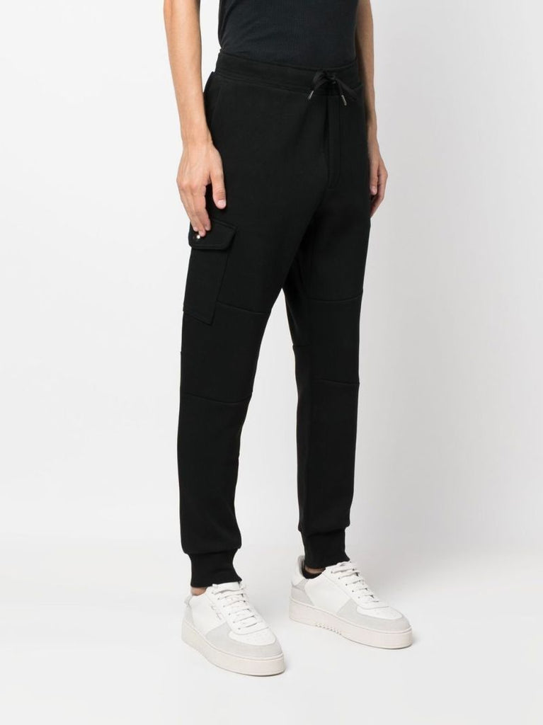 Black Cargo Track Pants