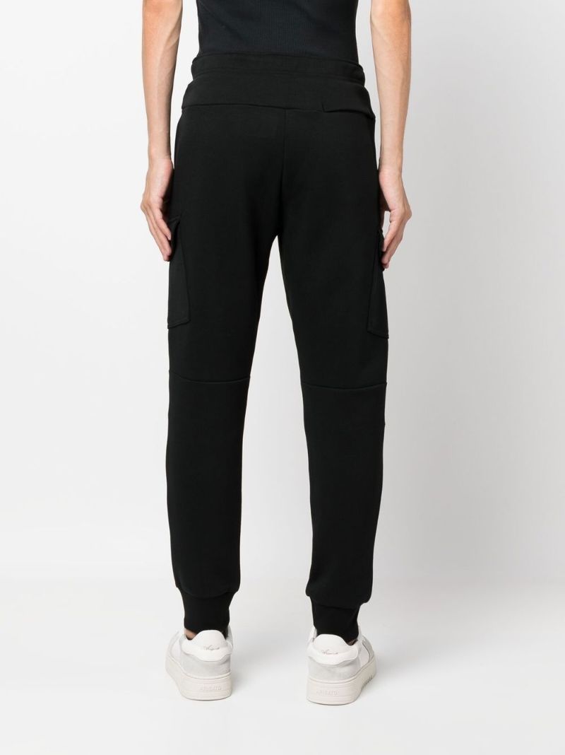 Black Cargo Track Pants