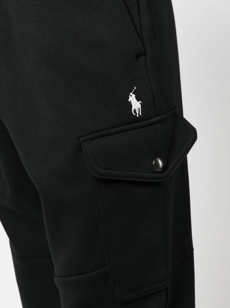 Black Cargo Track Pants