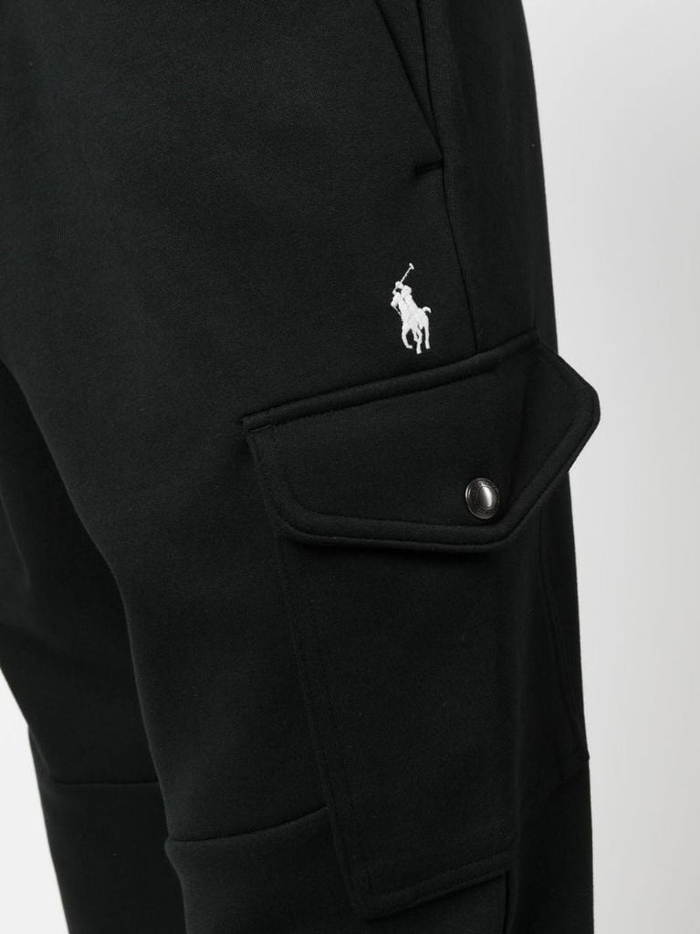 Black Cargo Track Pants