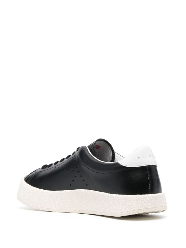 Black Kenzoswing Leather Sneakers