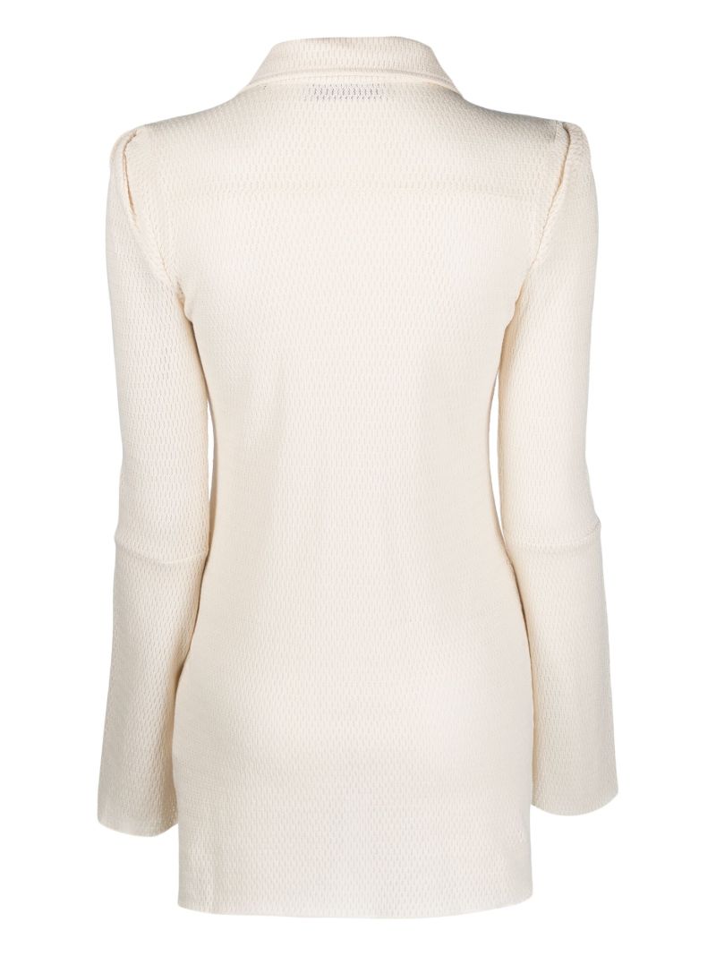 White Hollow Cotton Shirt