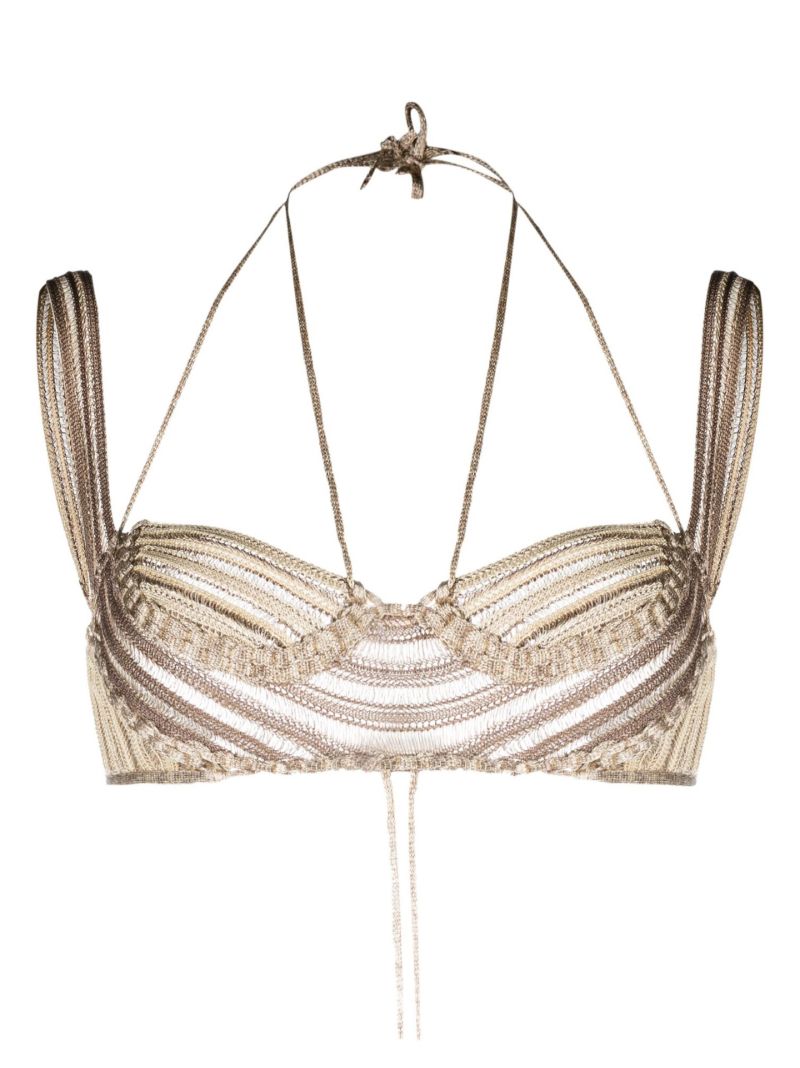 Neutral Reversible Expandable Bralette