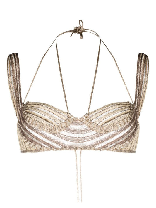 Neutral Reversible Expandable Bralette