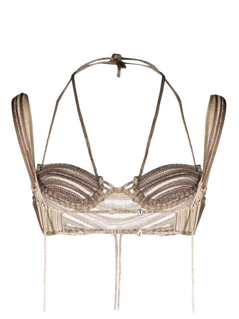 Neutral Reversible Expandable Bralette