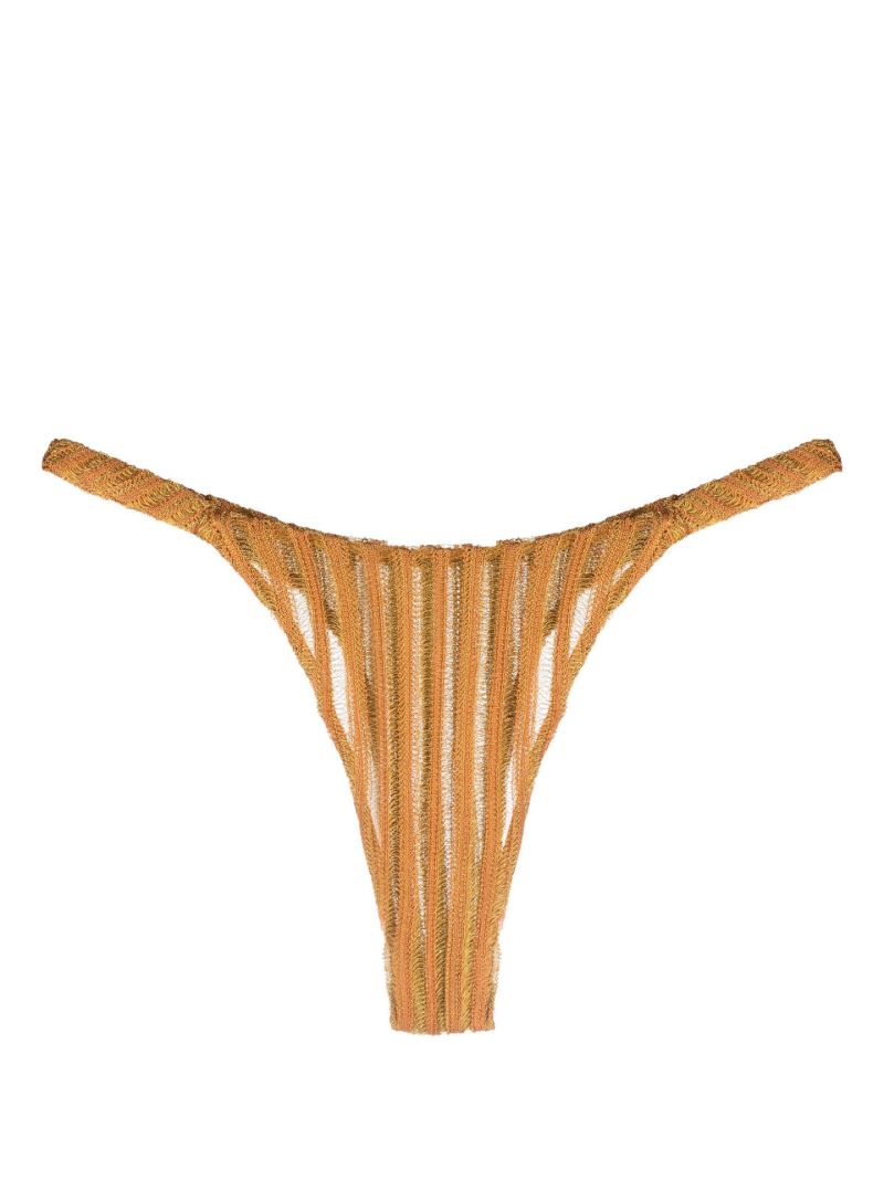 Orange Reversible Expandable Thong
