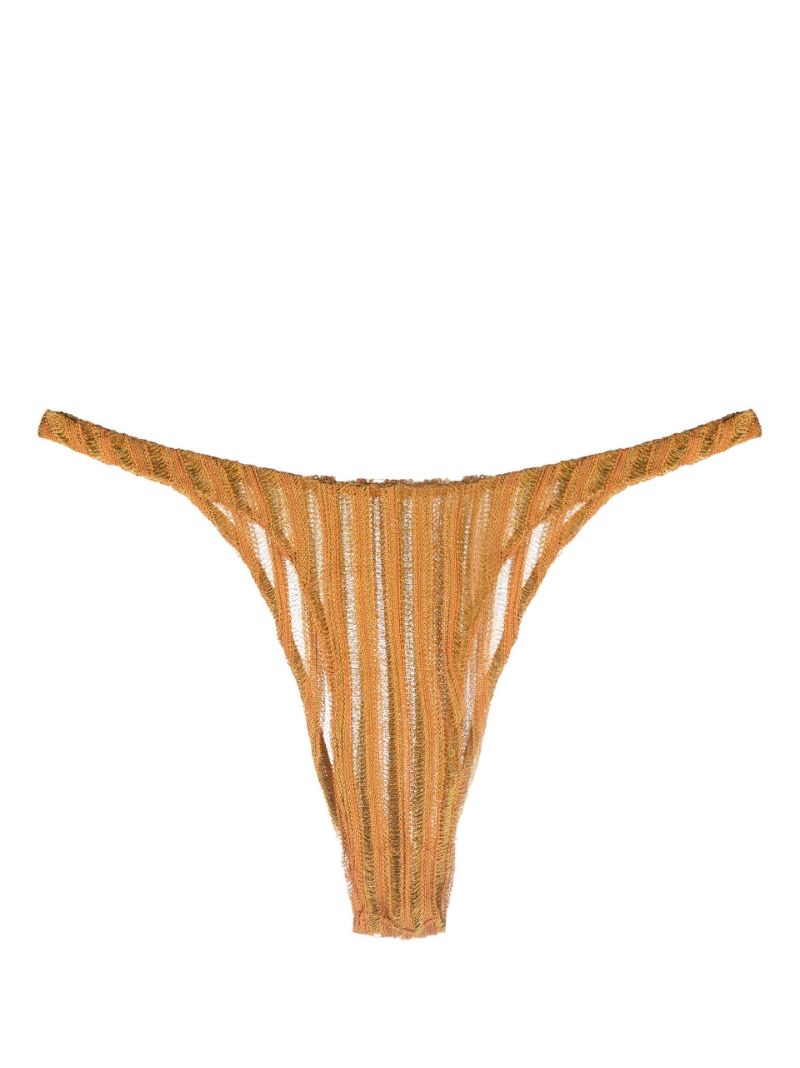 Orange Reversible Expandable Thong