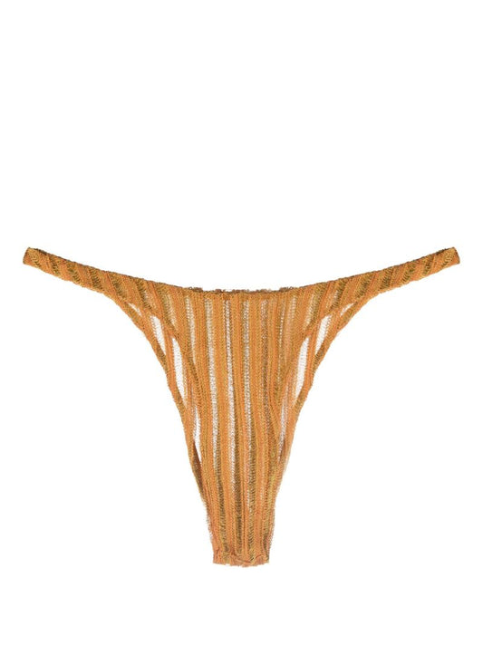 Orange Reversible Expandable Thong