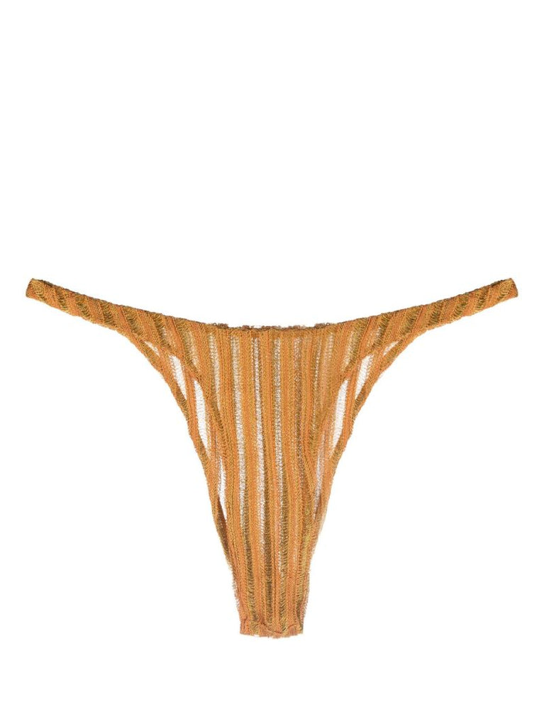 Orange Reversible Expandable Thong