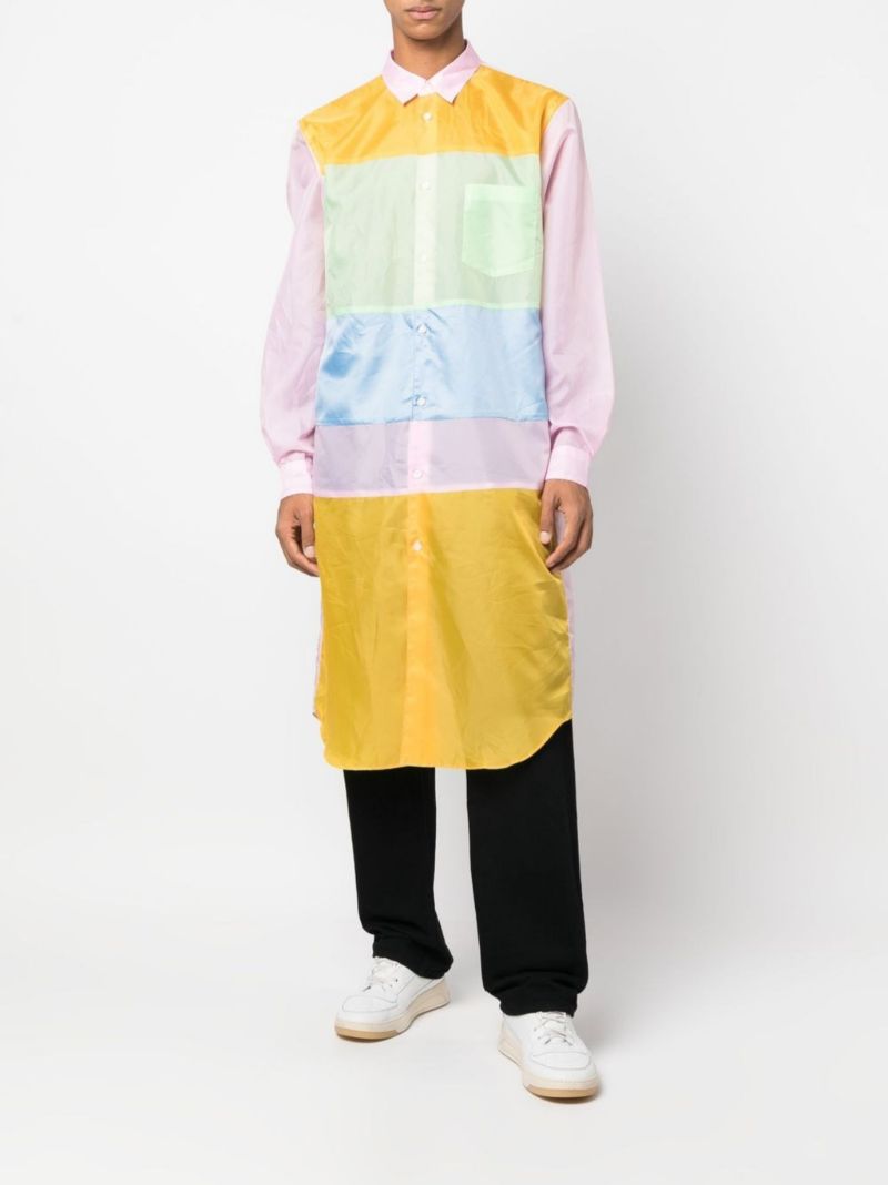 Pink Colourblock Shirt