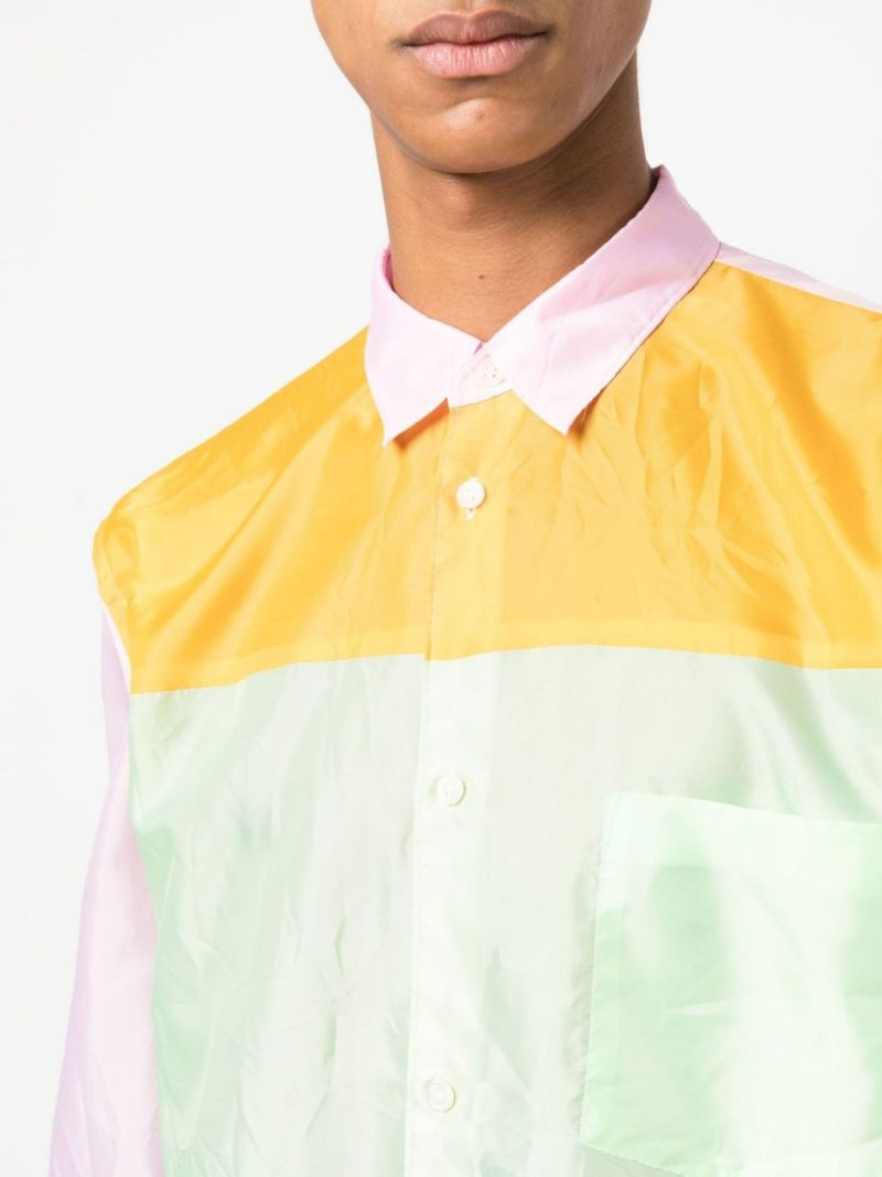 Pink Colourblock Shirt