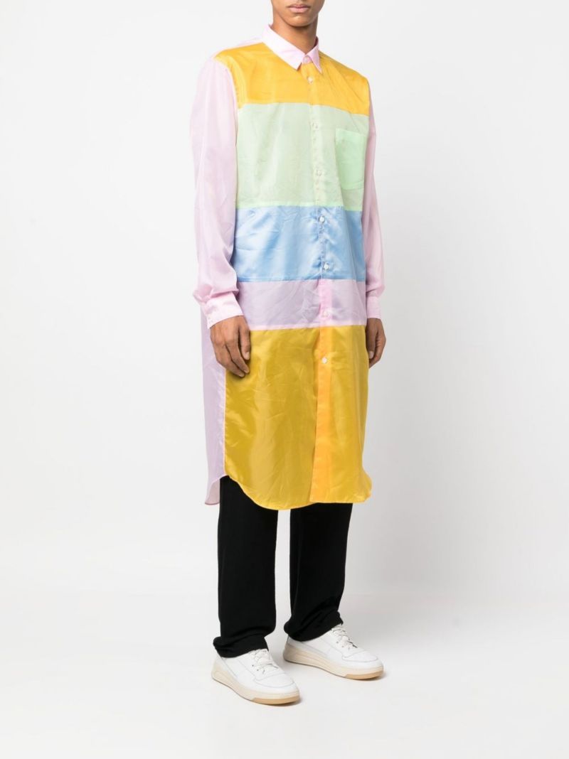 Pink Colourblock Shirt