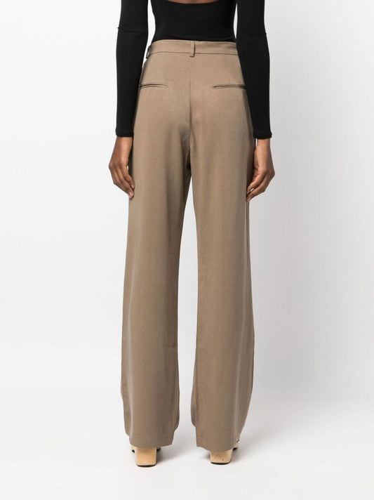 Brown Mason High-waisted Trousers