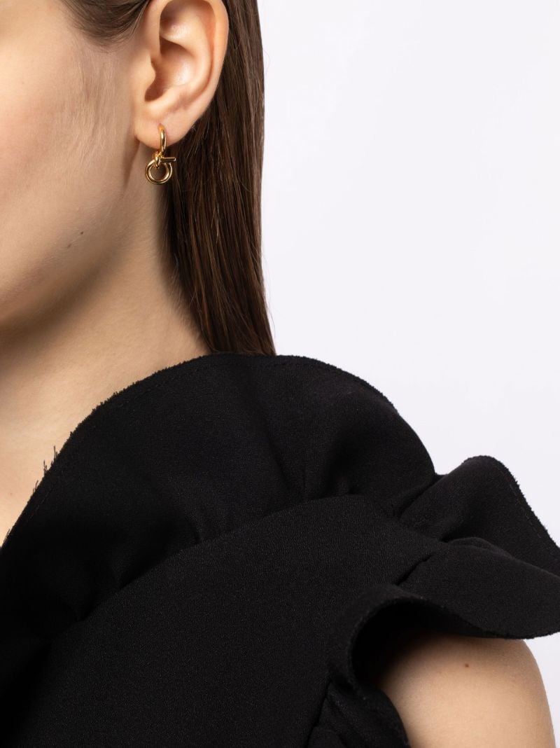 Gold Vermeil Tied Hoop Earrings
