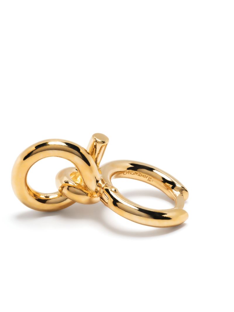 Gold Vermeil Tied Hoop Earrings