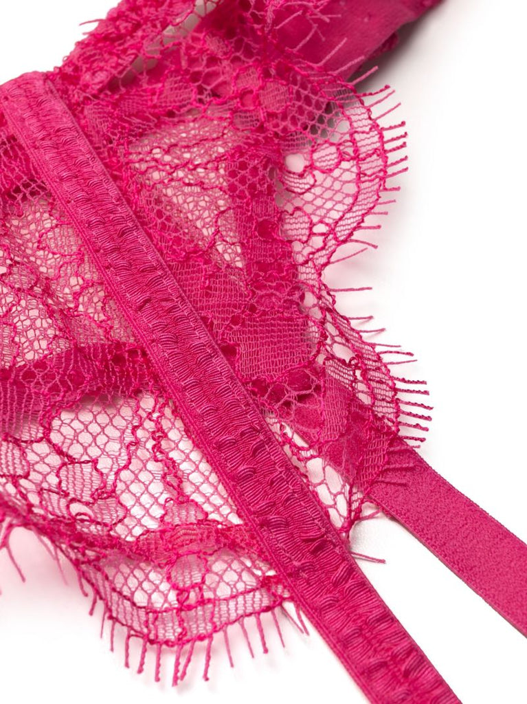 Pink Lorna Lace Suspenders
