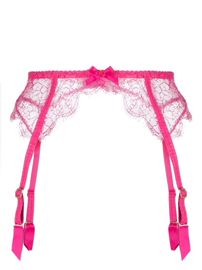 Pink Lorna Lace Suspenders