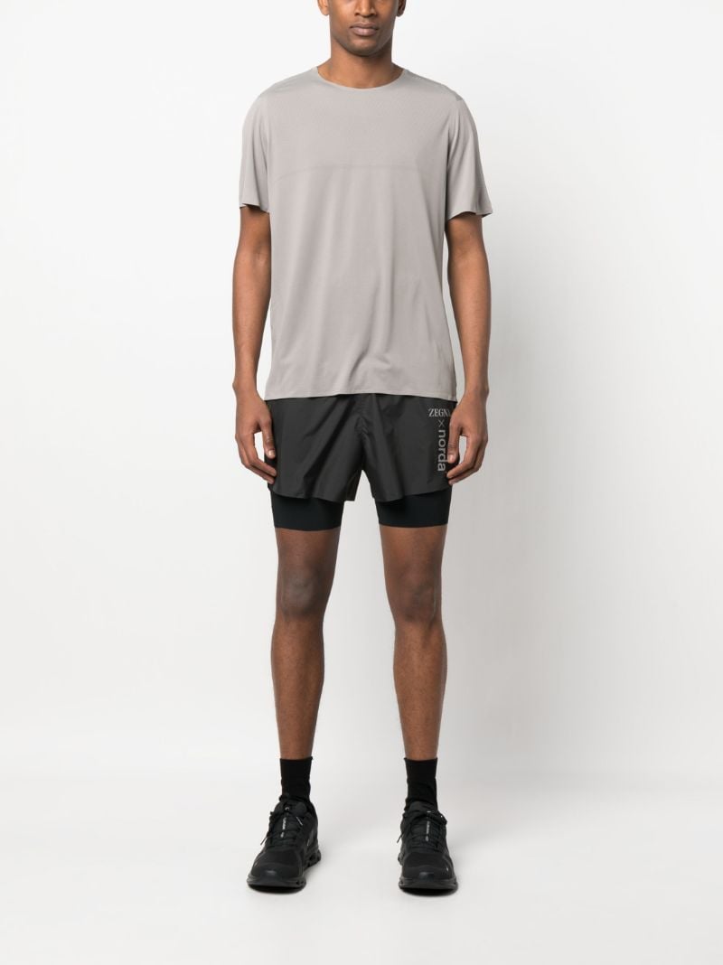 Black Logo-print Running Shorts