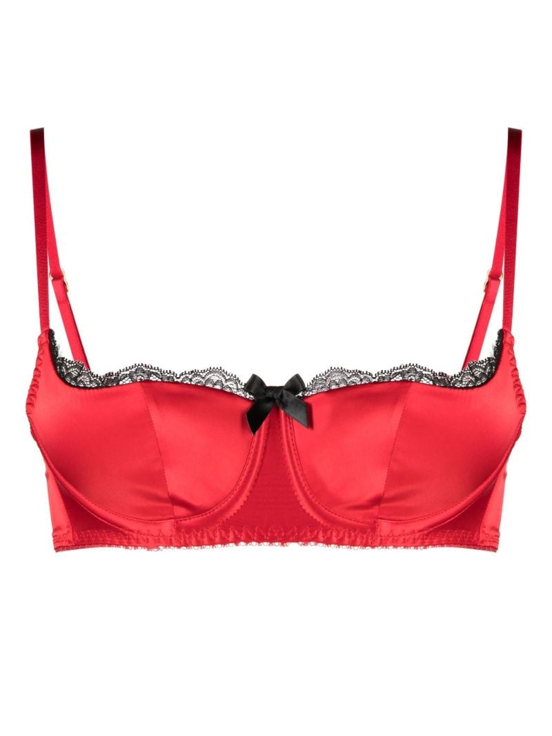 Red Sloane Balconette Bra