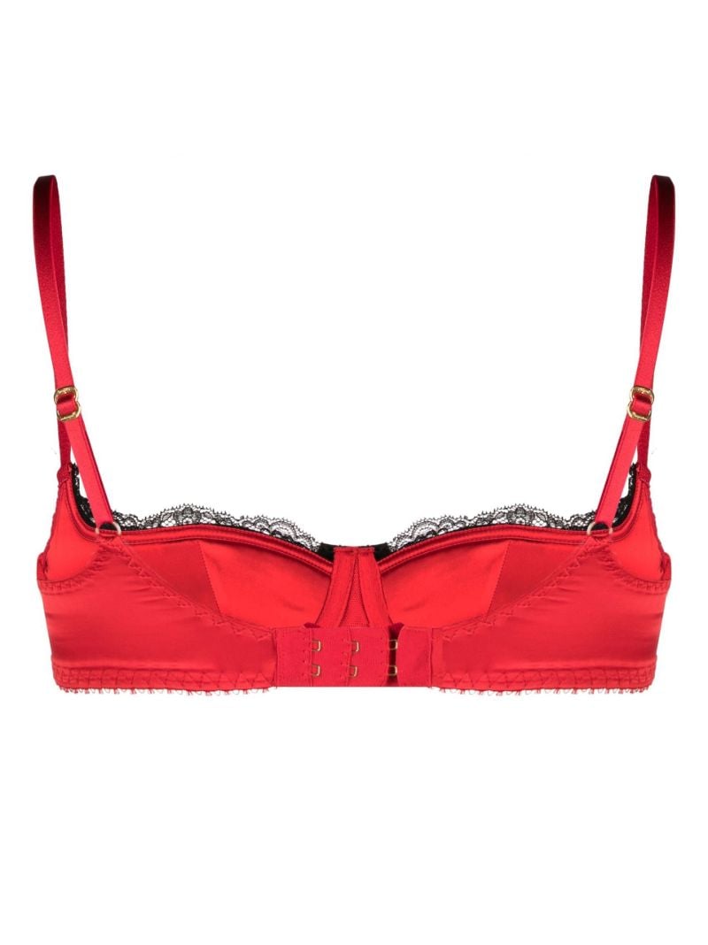 Red Sloane Balconette Bra