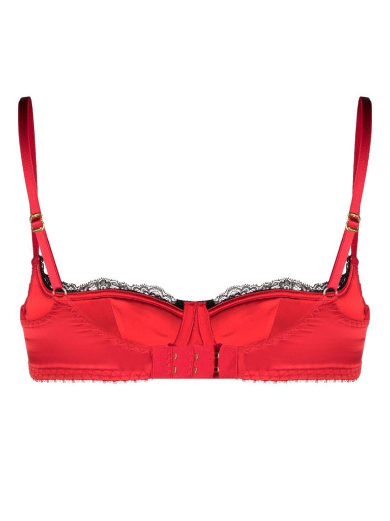 Red Sloane Balconette Bra