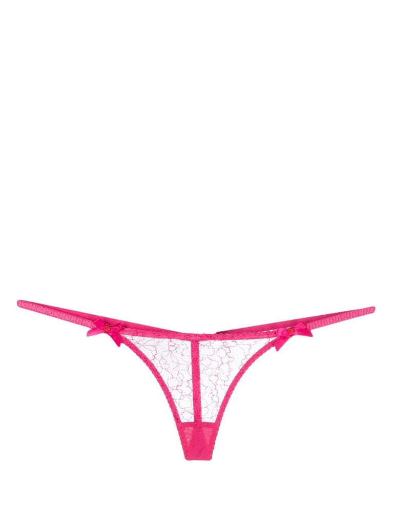 Pink Lorna Lace Sheer Thong