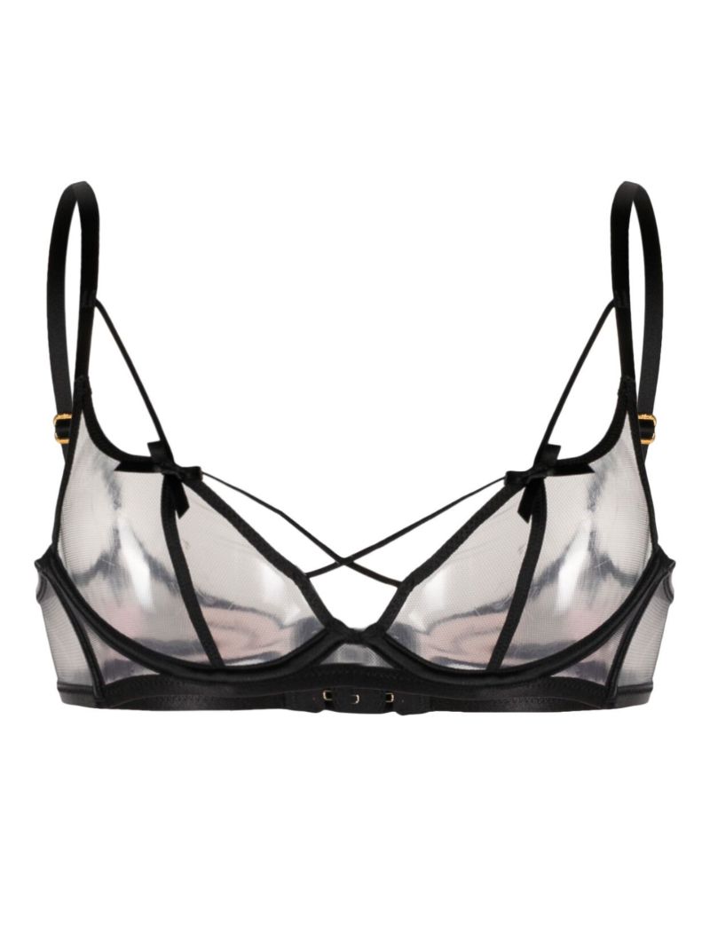 Black Zella Plunge Underwired Bra