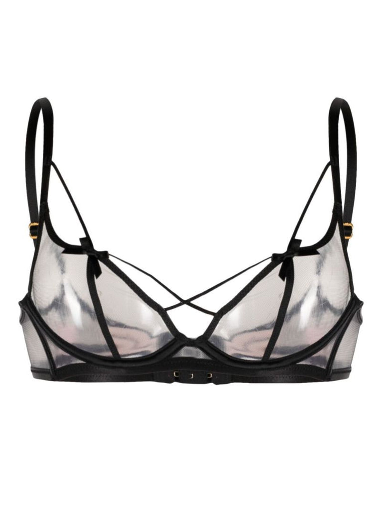 Black Zella Plunge Underwired Bra