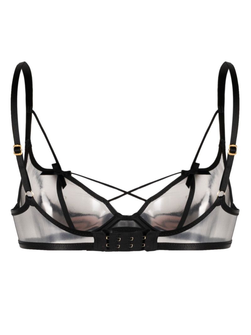 Black Zella Plunge Underwired Bra