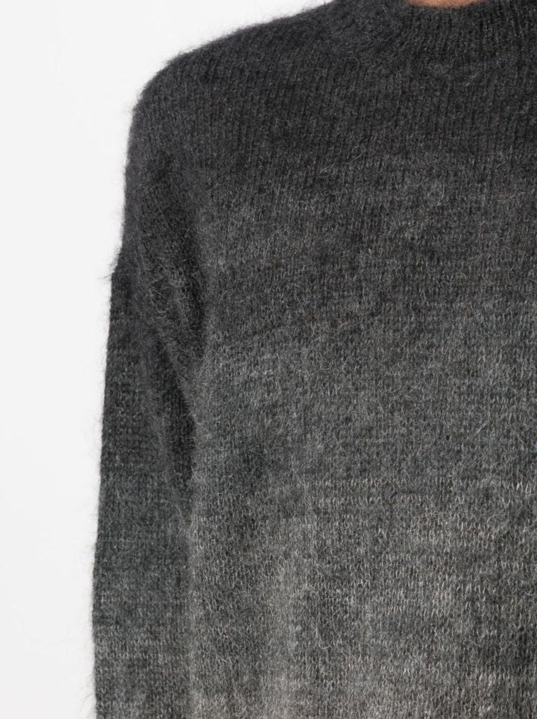 Grey Gradient Effect Knitted Sweater