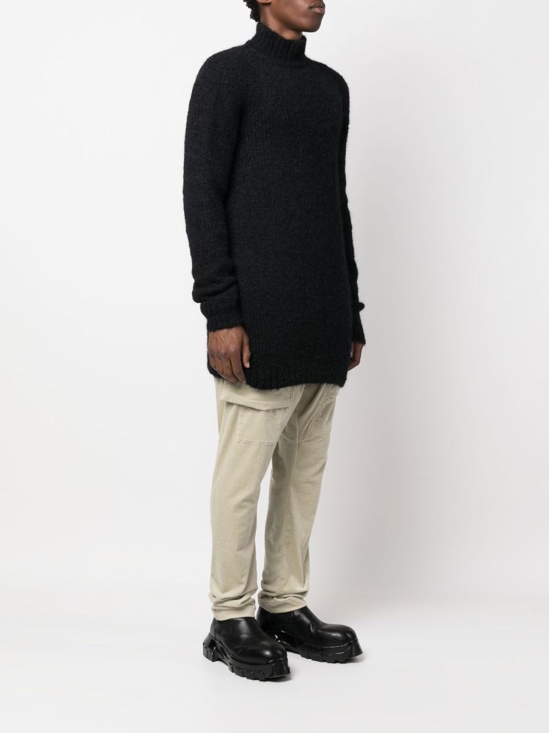 Black Mock Neck Sweater