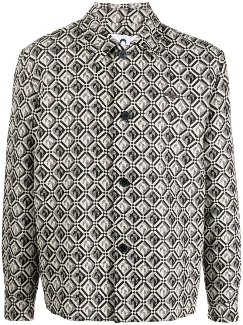 Black Moon Diamond Print Shirt